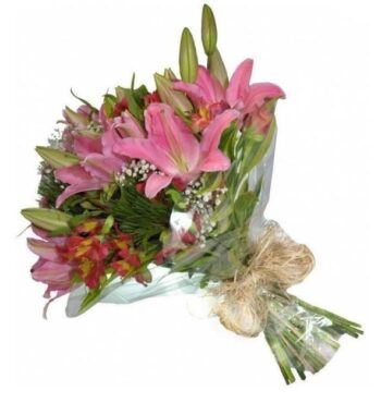 Buquê de Lírios Rosa Especial