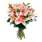 Buquê de Lírios Rosa Tradicional