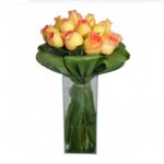 Buquê de Rosas Ambiênce no Vidro Grande