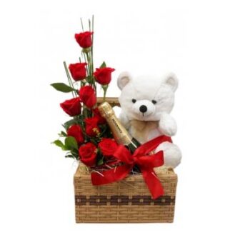 Especial Rosas Chandon e Pelucia