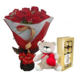 Kit colombianas pelúcia e ferero rocher